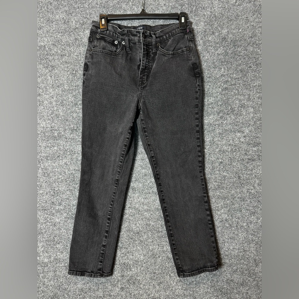 J. Crew Essential Straight Leg Black Jeans - All Day Stretch - Size 28 (US 6)